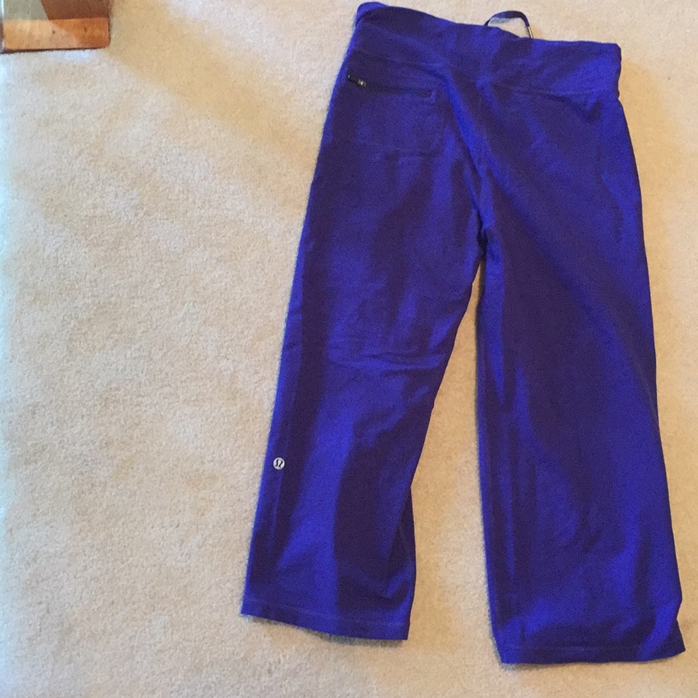 Dark Purple lounge crops Lululemon